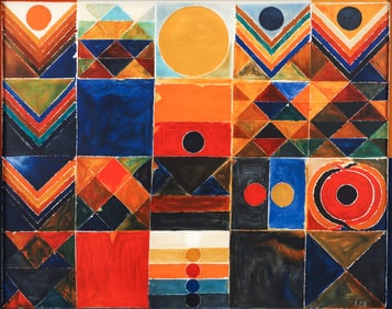 Syed Haider Raza 2008 Signed Lithograph Morning Raga