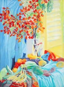 Roland Richardson 2010 oil on canvas Flamboyant Bouquet