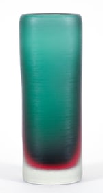 Attributed to Laura de Santillana Glass Vase