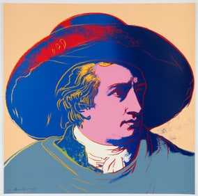 Andy Warhol Original Screenprint Goethe 1982 Signed