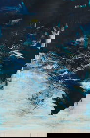 Zao Wou-Ki Without Title Etching Signed 1970