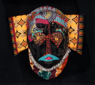 Tina Williams Brewer Mask Quilt Sculpture
