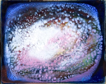 Virgil Cantini Nocturne Abstract 1977 Enamel on Metal