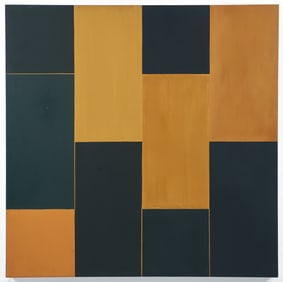 Jane Haskell Black and Ochre II 1992 Oil on Canvas