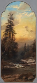Jasper Lawman Forest Interior with Stream Pastel