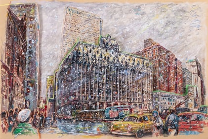 Robert Qualters Downtown Pittsburgh 3D Construction 1980