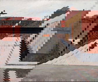 Samuel Rosenberg 1940 painting The Bridge #2