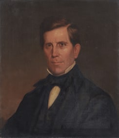 Attr. James Reid Lambdin Oil on Canvas Portrait of a Gentleman