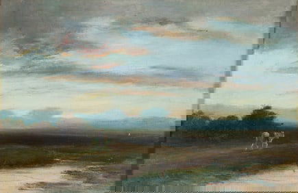 John Smart Derry Eve Rider at Sunset 1895 Oil