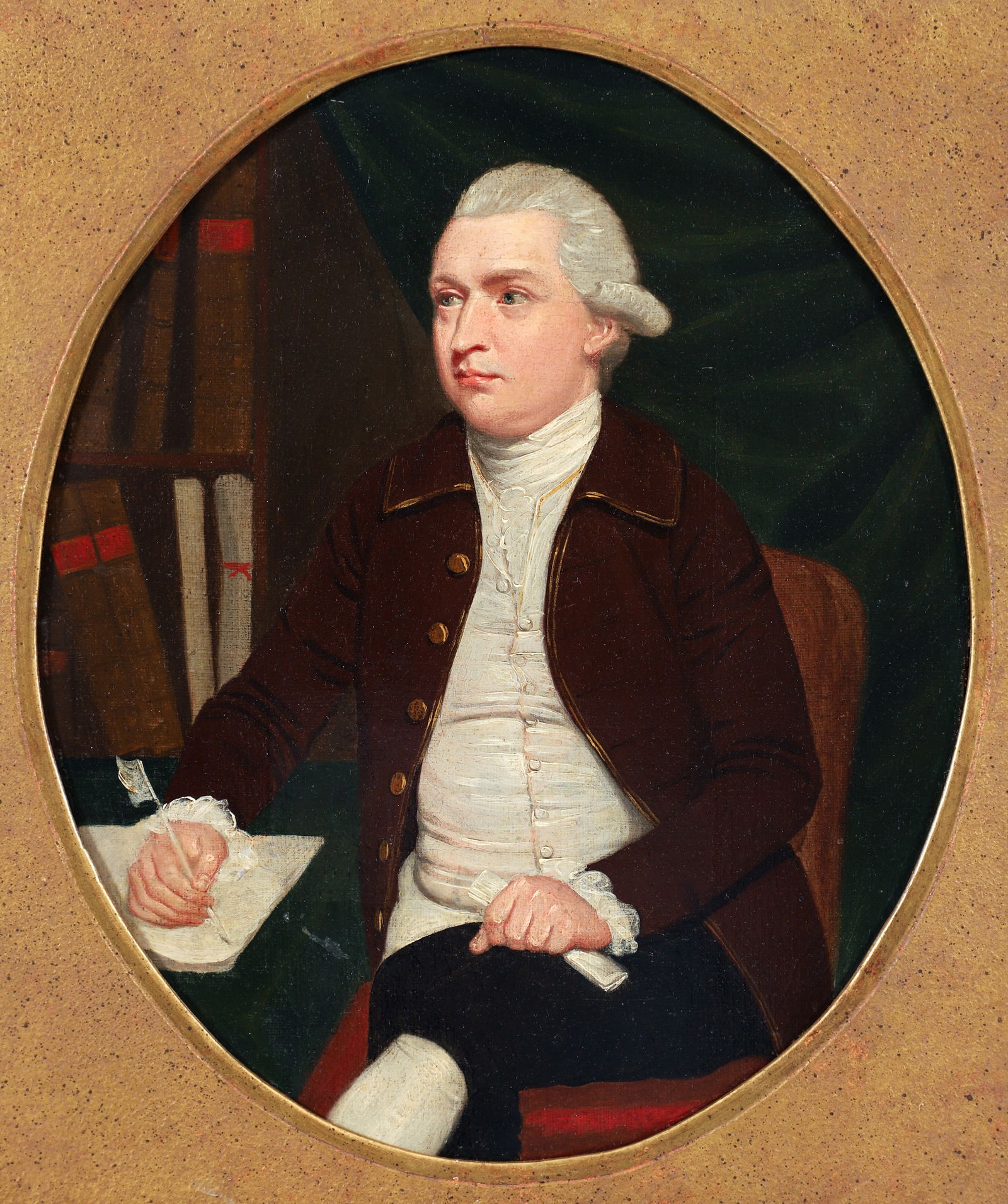 Late 18th Century Portrait of a Gentleman Oil on Canvas (1 of 4)