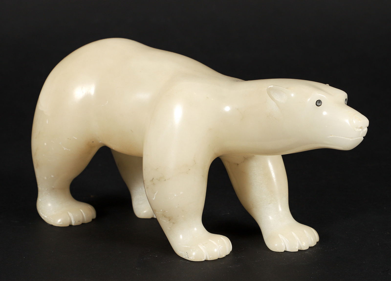 David Ruben Piqtoukun Polar Bear Carved Sculpture (1 of 5)