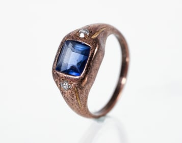 Vintage Sapphire and Diamond Ring