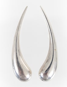 Elsa Peretti for Tiffany Sterling Teardrop Earrings