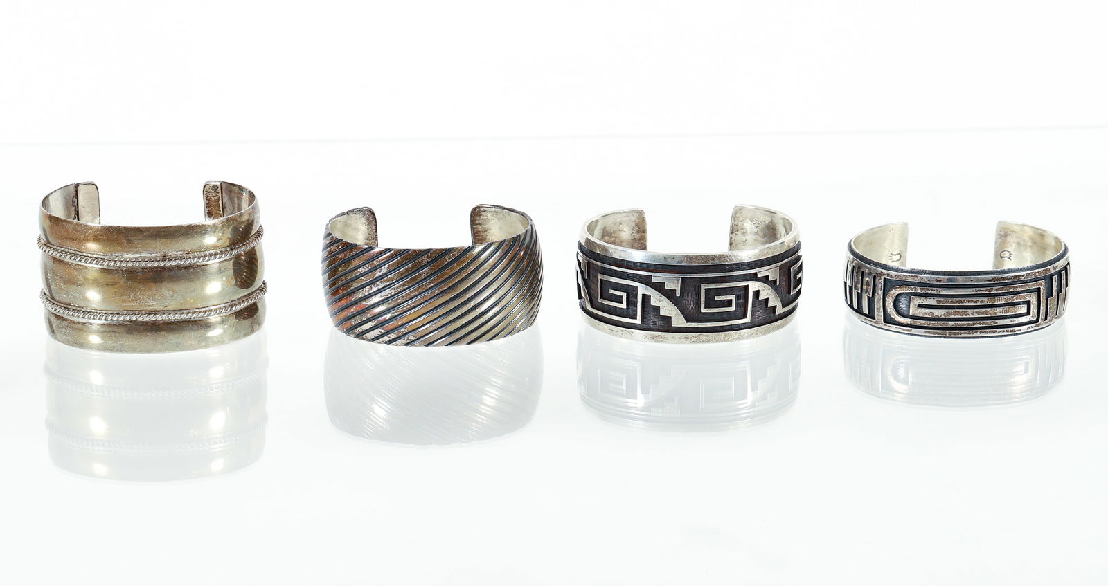 4 pc Sterling Silver Cuffs including Saufkie Brothers (1 of 9)