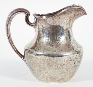 Gorham Sterling Silver Monogrammed Water Pitcher