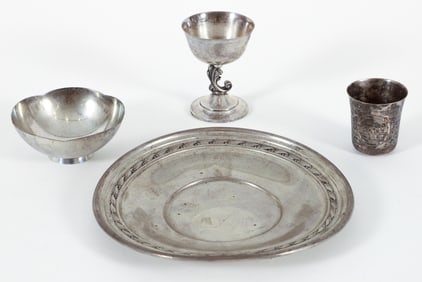 4 Pieces of Silver Inc. Tiffany, Russian Imperial, Worden-Munnis