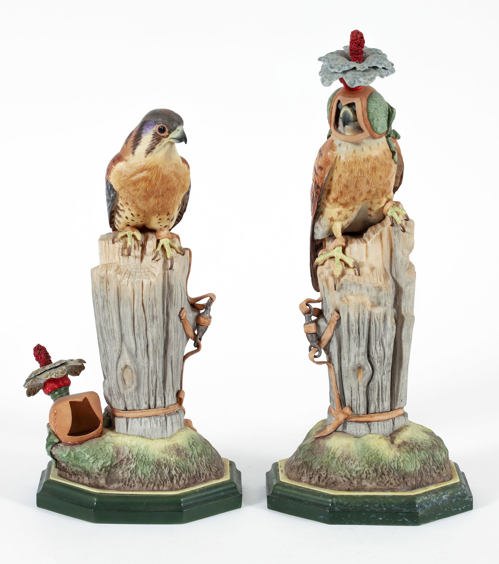 Pair of Boehm Porcelain American Kestrels (1 of 9)
