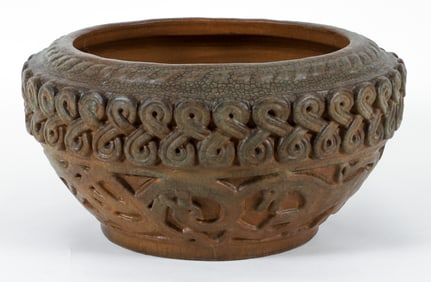 Large Rookwood Faience Norse Motif Jardiniere