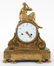 Devillaine a Paris Ormolu Mantel Clock C. 1800