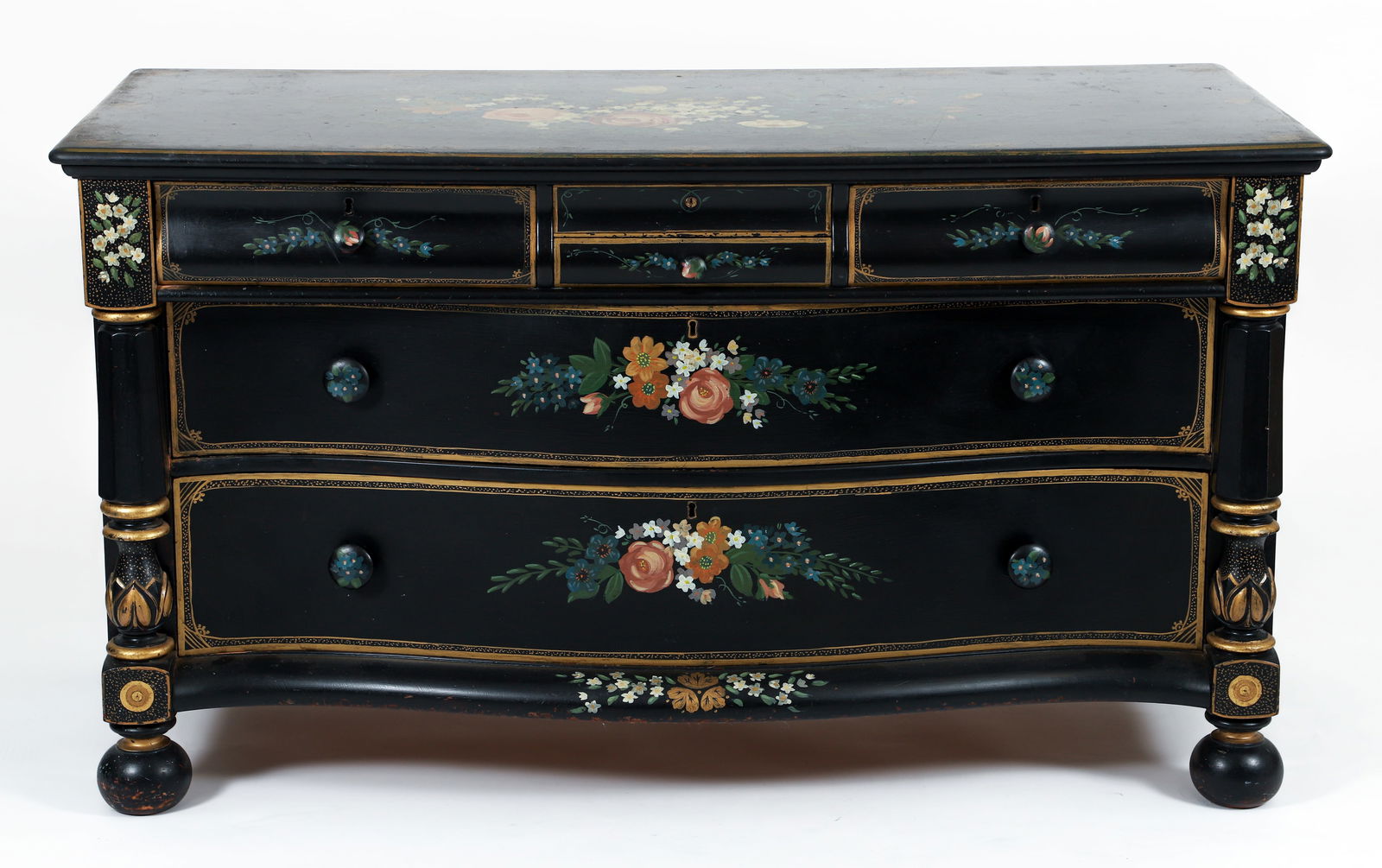 Dauler Close and Johns Hand painted Mahogany Dresser (1 of 9)