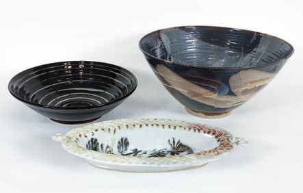3 Pieces of Studio Pottery, Genevieve Groesbeck, Jon Yager