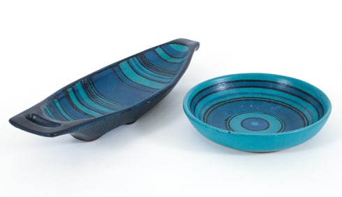 2 Mid Century Modern Ceramic Bowls Glidden
