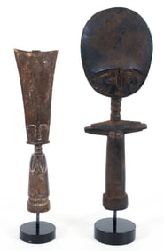 2 Akua'ba Fertility Figures