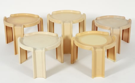5 Giotto Stoppino for Kartell Stacking Tables
