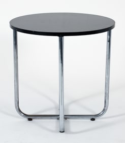 Breuer Style Bauhaus Circular Side Table