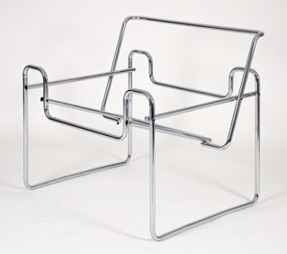 Marcel Breuer Wassily Chair Chrome Tubular Frame