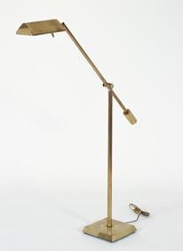 Attr. Frederick Cooper Brass Cantilever Floor Lamp