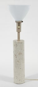 Walter Von Nessen Cylindrical Marble Table Lamp