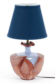 Sculptural Studio Pottery Lamp