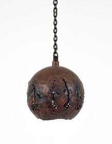 Brutalist Torchcut Abstract Falling Flower Pendant Lamp