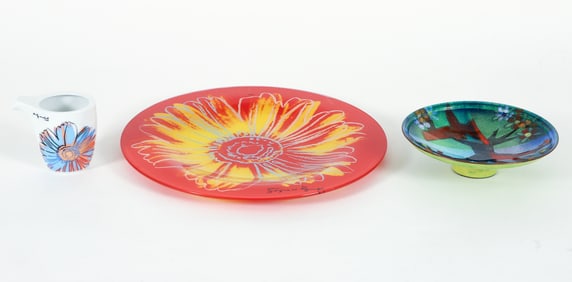 Lot of 3: Lucille Cantini Bowl and Andy Warhol Rosenthal Tableware