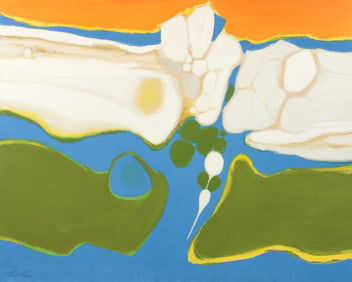 Thomas Allan oil Abstracted Landscape