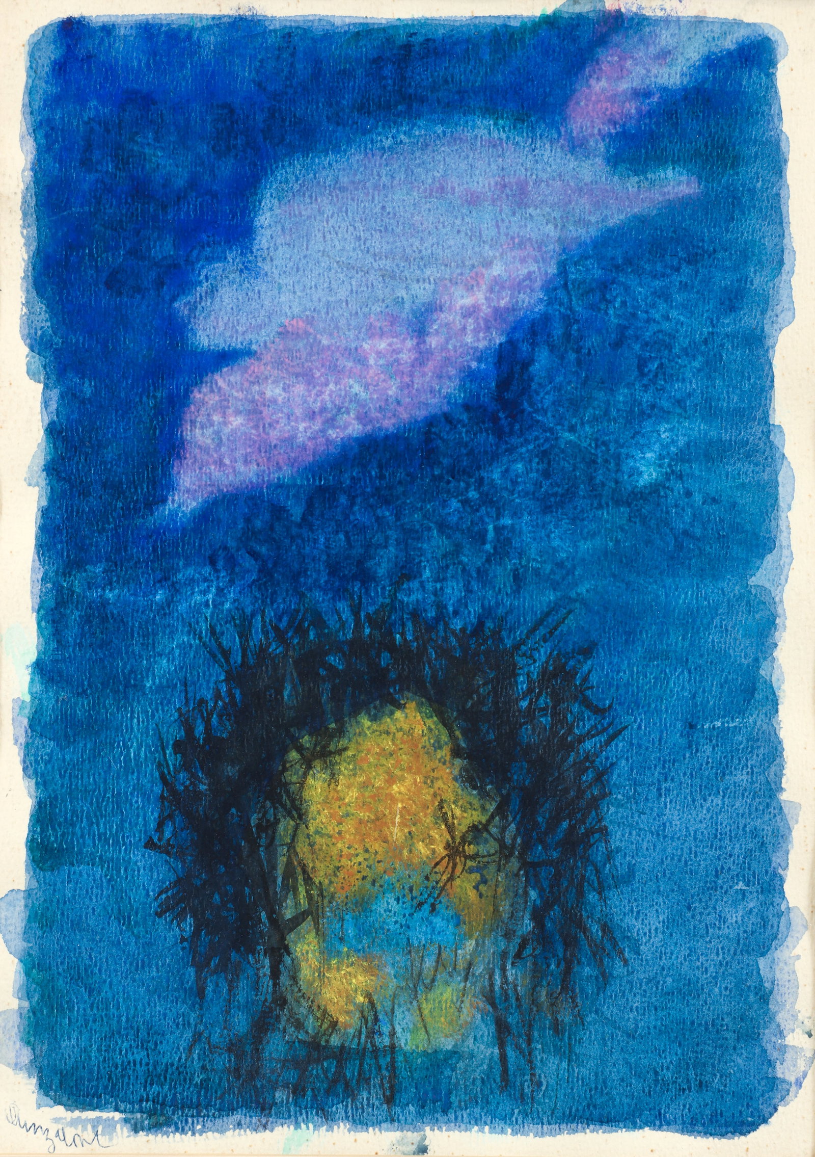 William Anzalone Abstract Landscape Watercolor (1 of 3)