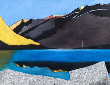 David Bungay 1983 oil on canvas, Cyclamen