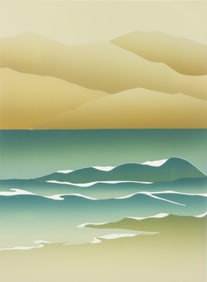 Cecy etching and aquatint Oceano I