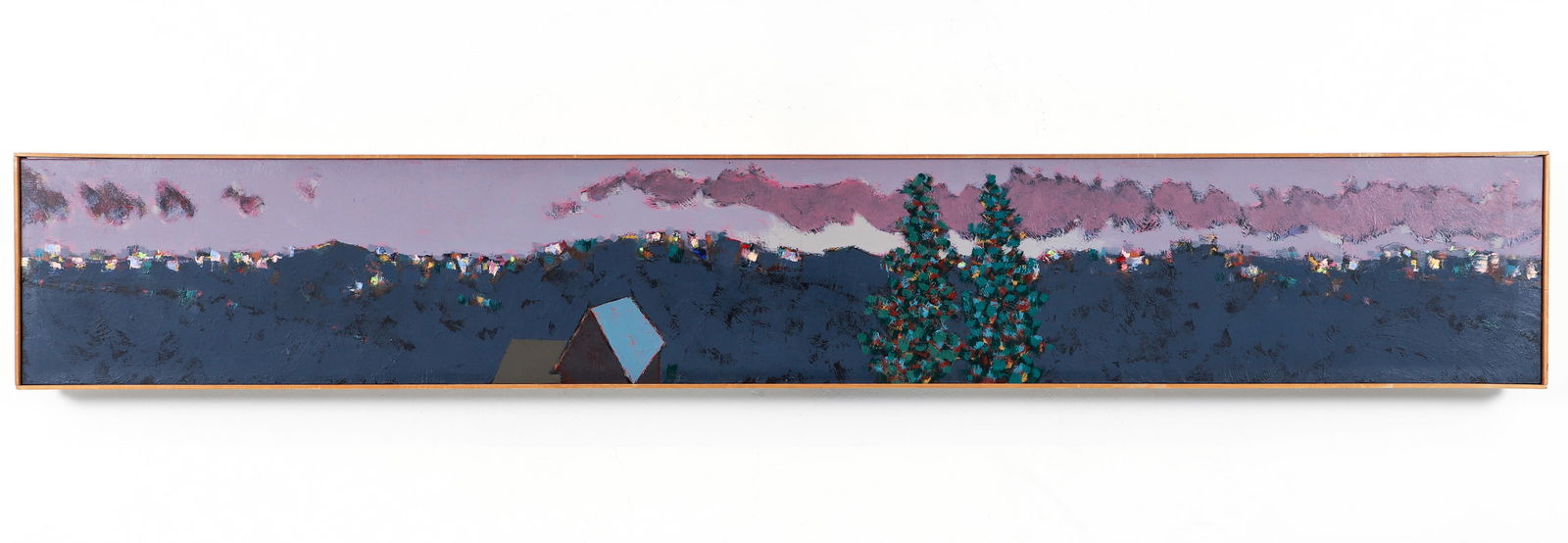 Richard Channin 1983 long horizontal painting Breeze (1 of 2)