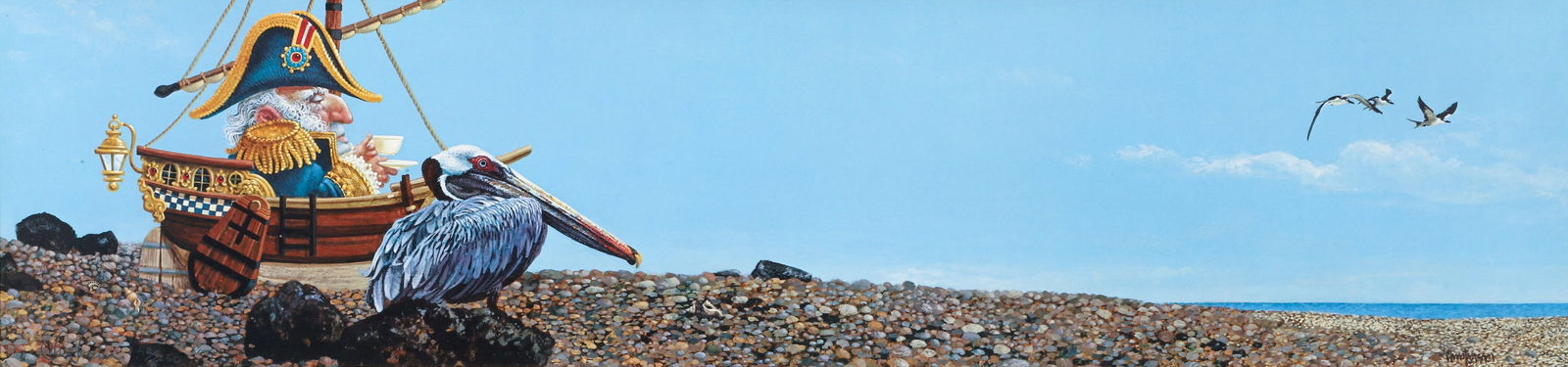 James C. Christensen Waiting for the Tide 1993 Signed (1 of 3)