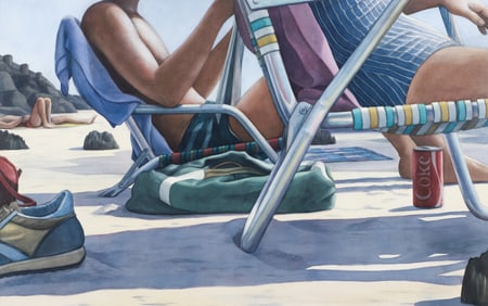 Dick Devlin 1983 watercolor Cape May Couple
