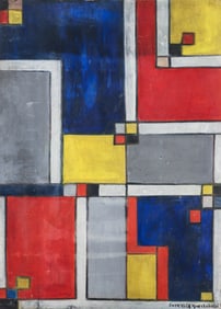 Sara Wolk Hoechstetter Oil on Canvas Untitled Abstract