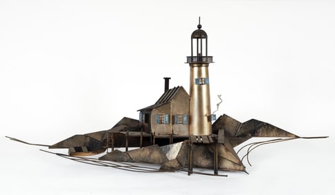 Curtis Jere Lighthouse Wall Sculpture