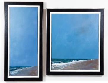 Greg Kavalec irregular diptych Ocean Landscape
