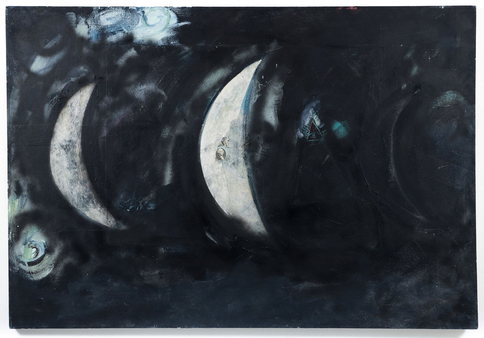 Late 20th Century Large Untitled Abstract Mixed Media (1 of 2)