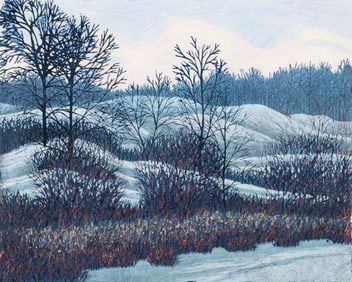 Gordon Mortensen March Reduction Woodcut