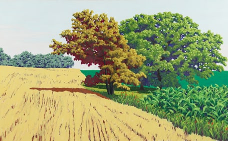 Roger Laux Nelson 1982 oil on paper Study for Oasis