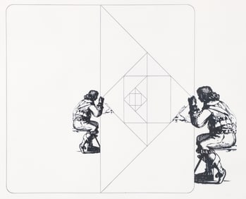 Giulio Paolini Eclat Lithograph 1986 Signed