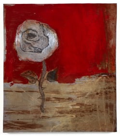 Robert Robinson Rose 2005 Acrylic on Etched Steel